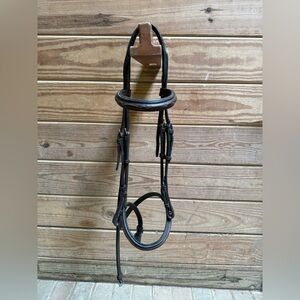 Marcel Toulouse Fancy Stitch Leather Cob Hunter Headstall